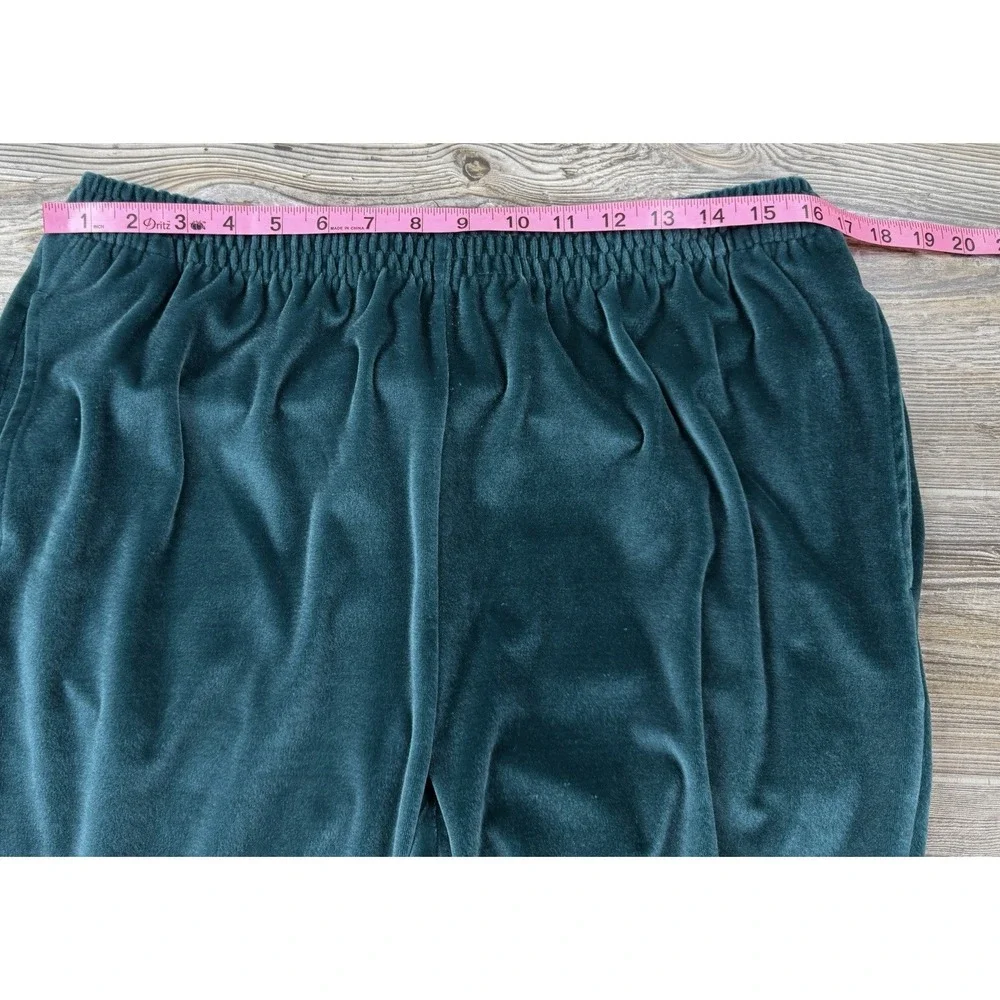 Lane Bryant Designs Velour 2 Piece Loungewear Set Emerald Green Soft Cozy 18/20